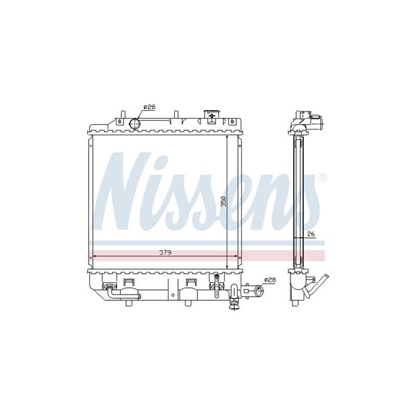 Kylare, motorkylning Nissens 62459 NISSENS