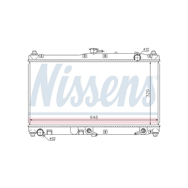 Kylare, motorkylning Nissens 62467 NISSENS