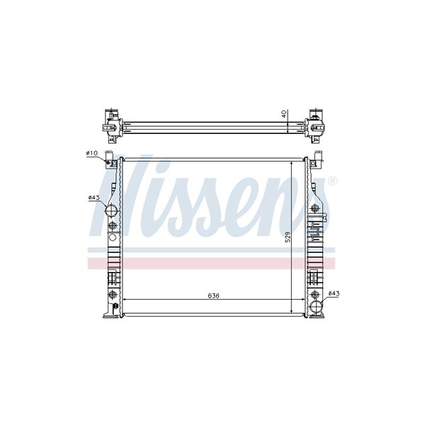 Kylare, motorkylning Nissens 62576A NISSENS