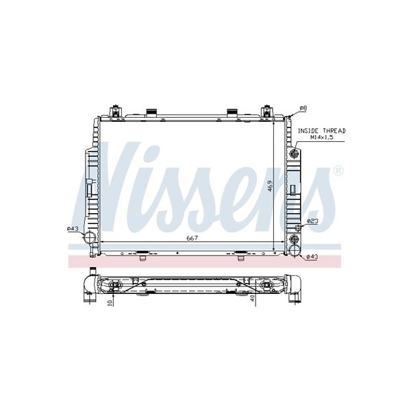 Kylare, motorkylning Nissens 62716A NISSENS Kylare, motorkylning Nissens 62716A NISSENS