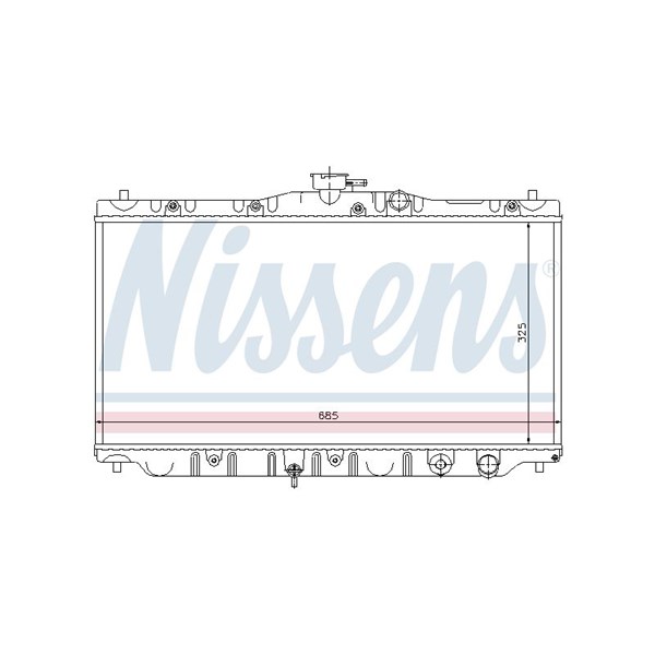 Kylare, motorkylning Nissens 63304 NISSENS
