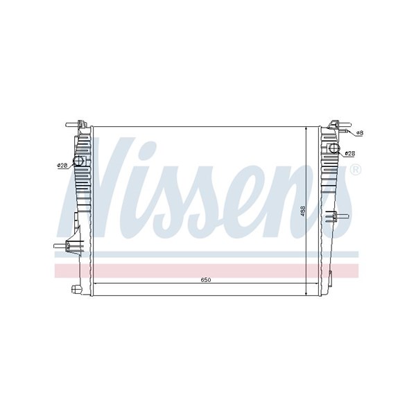Kylare, motorkylning Nissens 637606 NISSENS