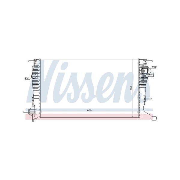 Kylare, motorkylning Nissens 637607 NISSENS