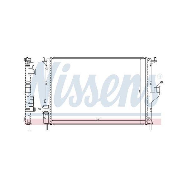Kylare, motorkylning Nissens 637612 NISSENS