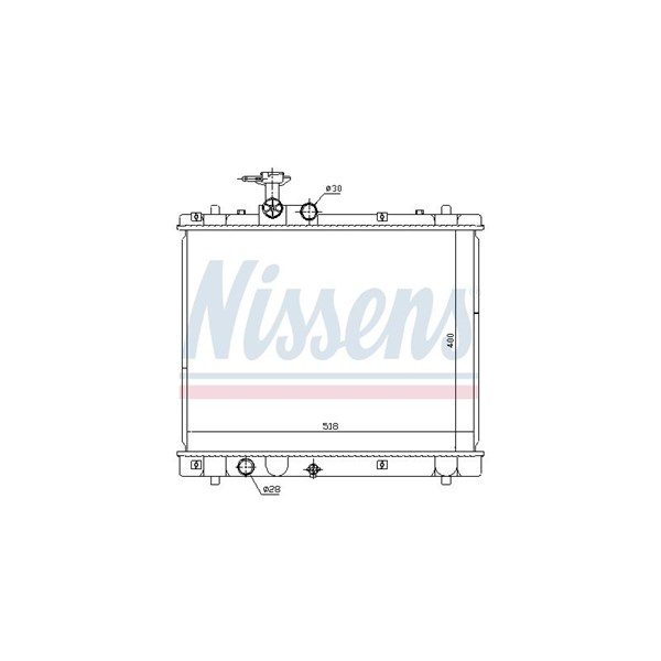 Kylare, motorkylning Nissens 641758 NISSENS