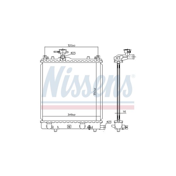 Kylare, motorkylning Nissens 64175A NISSENS