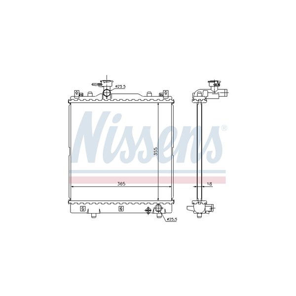 Kylare, motorkylning Nissens 64204 NISSENS Kylare, motorkylning Nissens 64204 NISSENS