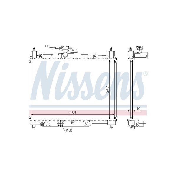 Kylare, motorkylning Nissens 64789A NISSENS Kylare, motorkylning Nissens 64789A NISSENS