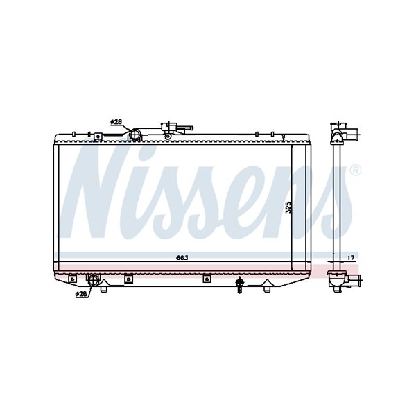 Kylare, motorkylning Nissens 64843 NISSENS Kylare, motorkylning Nissens 64843 NISSENS