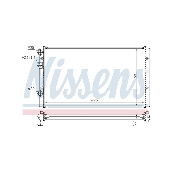 Kylare, motorkylning Nissens 65248 NISSENS