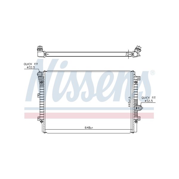 Kylare, motorkylning Nissens 65336 NISSENS