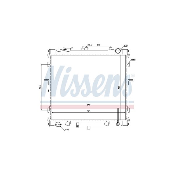 Kylare, motorkylning Nissens 66642 NISSENS