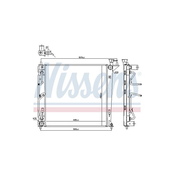 Kylare, motorkylning Nissens 66763 NISSENS