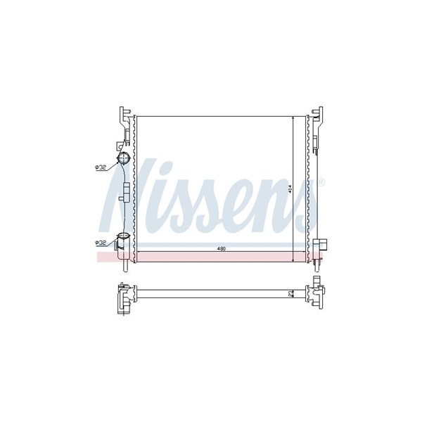 Kylare, motorkylning Nissens 67246 NISSENS Kylare, motorkylning Nissens 67246 NISSENS