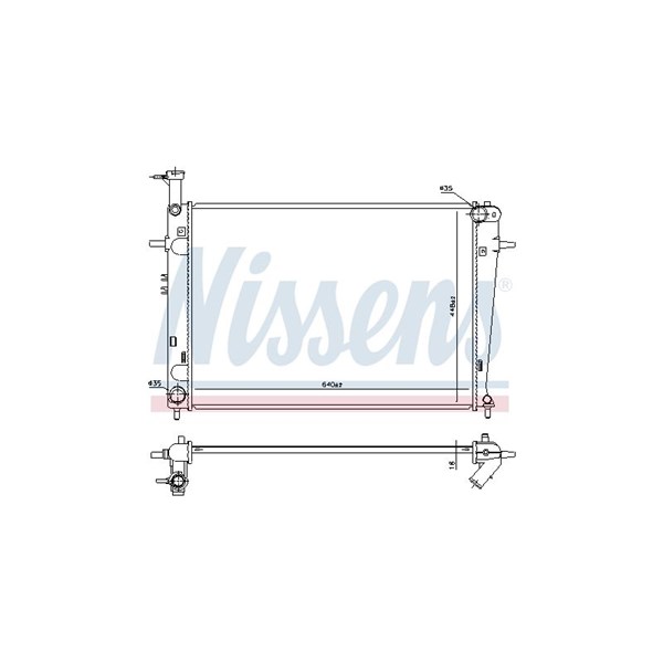 Kylare, motorkylning Nissens 675003 NISSENS