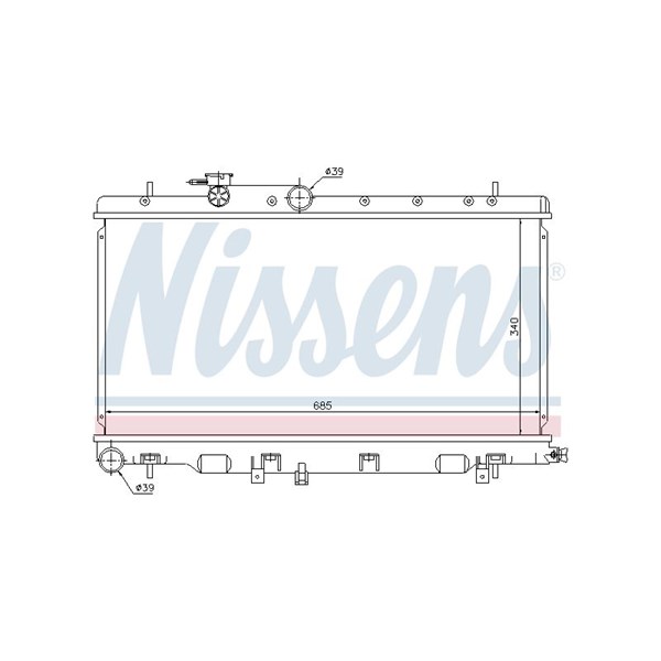 Kylare, motorkylning Nissens 67709 NISSENS