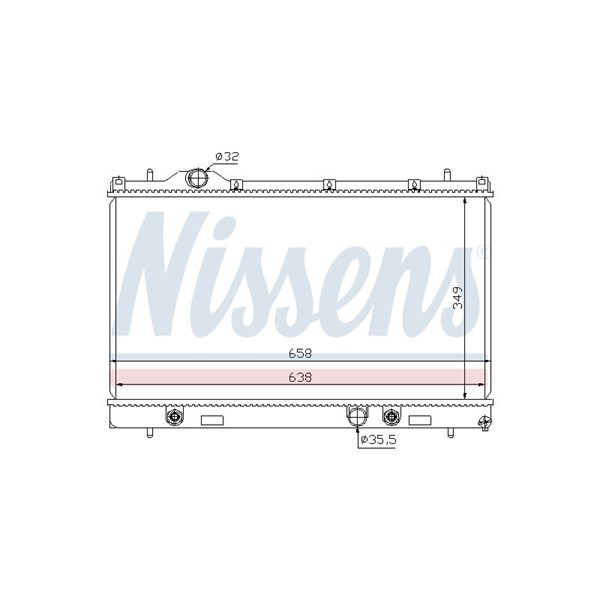 Kylare, motorkylning Nissens 69209 NISSENS