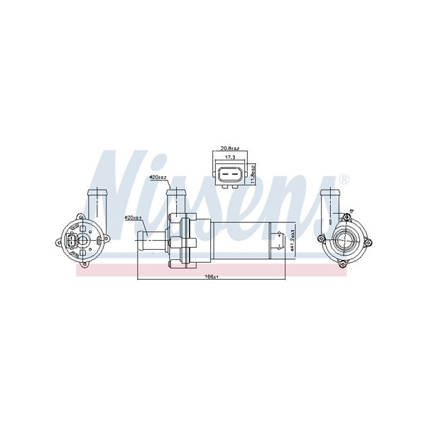 Vattenpump 12V Nissens 831052 NISSENS