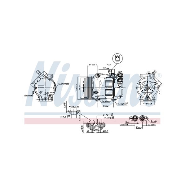Kompressor, klimatanläggning 12V Nissens 89336 NISSENS Kompressor, klimatanläggning 12V Nissens 89336 NISSENS