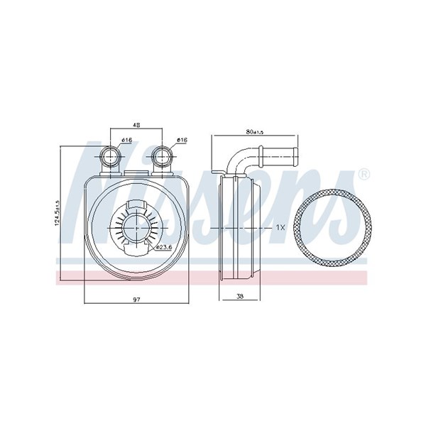 Oljekylare, motor Nissens 90650 NISSENS