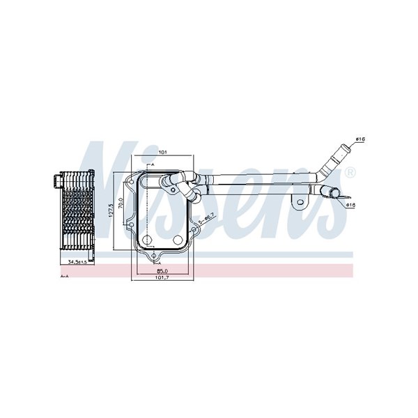 Oljekylare, motor Nissens 90679 NISSENS