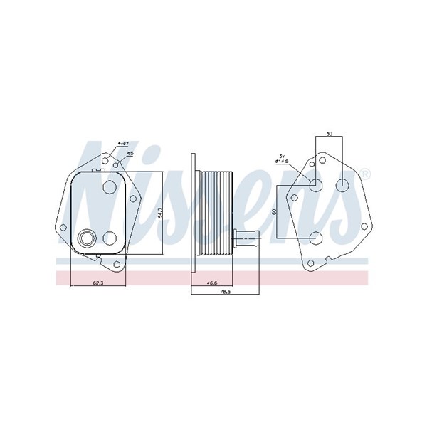 Oljekylare, motor Nissens 90721 NISSENS