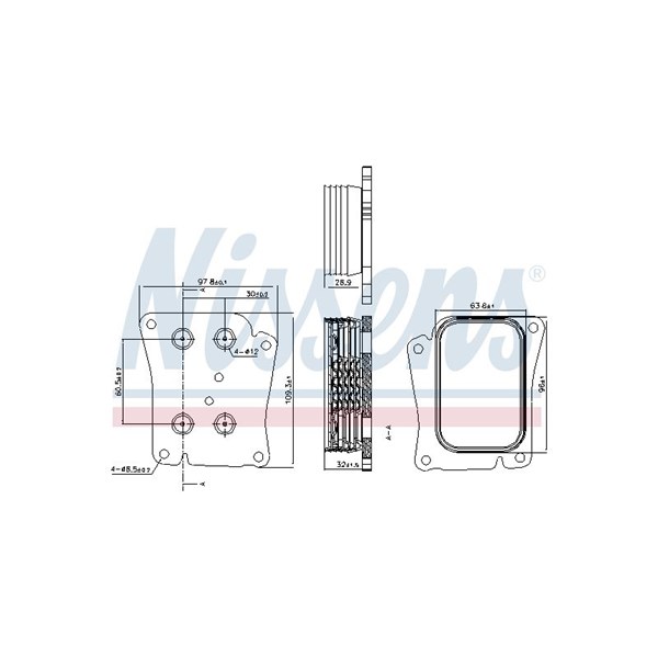 Oljekylare, motor Nissens 90777 NISSENS