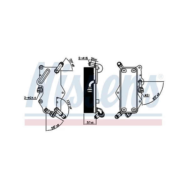 Oljekylare, automatisk transmission Nissens 90942 NISSENS