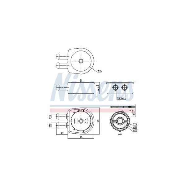 Oljekylare, motor Nissens 91203 NISSENS Oljekylare, motor Nissens 91203 NISSENS