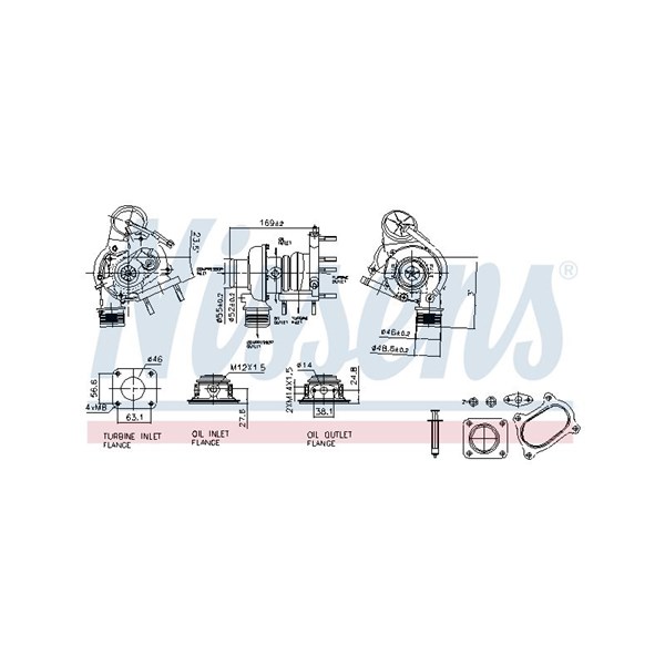 Turbo Nissens 93424 NISSENS Turbo Nissens 93424 NISSENS