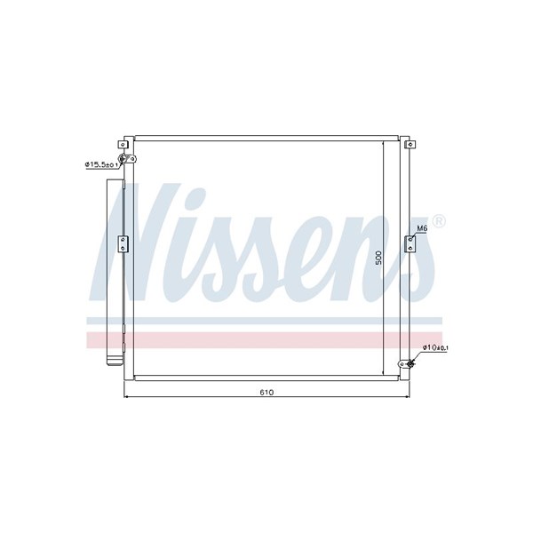 Kondensor, klimatanläggning Nissens 940167 NISSENS
