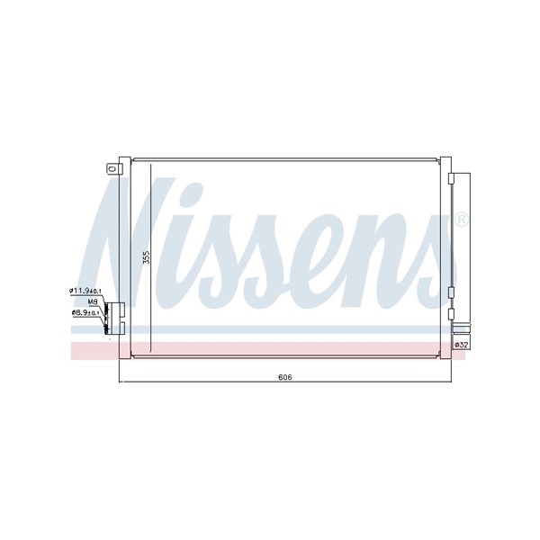 Kondensor, klimatanläggning Nissens 940396 NISSENS Kondensor, klimatanläggning Nissens 940396 NISSENS