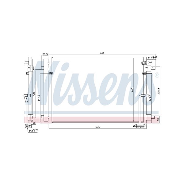 Kondensor, klimatanläggning Nissens 940452 NISSENS