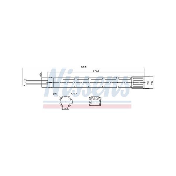 Torkfilter, Fram, Vänster Nissens 95514 NISSENS