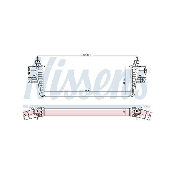 Intercooler Nissens 961169 NISSENS Intercooler Nissens 961169 NISSENS