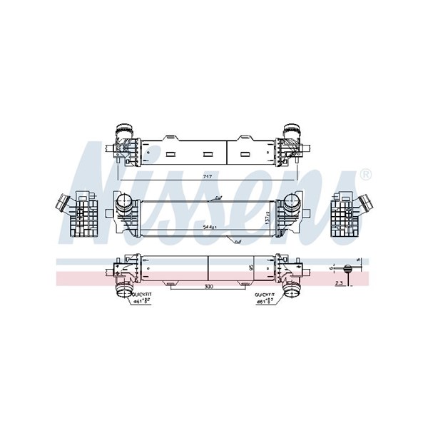 Intercooler Nissens 961226 NISSENS Intercooler Nissens 961226 NISSENS