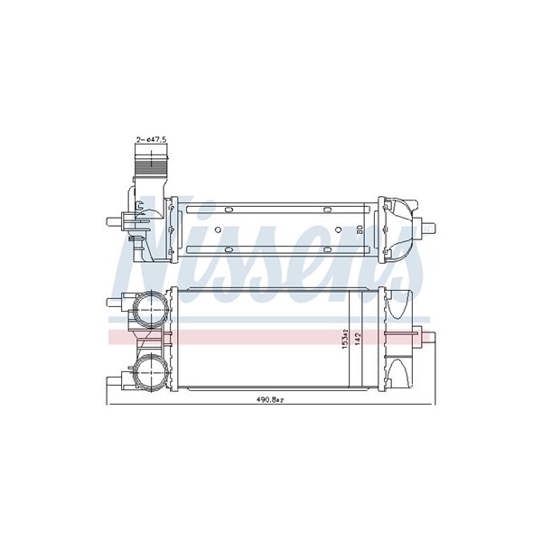 Intercooler Nissens 961485 NISSENS Intercooler Nissens 961485 NISSENS