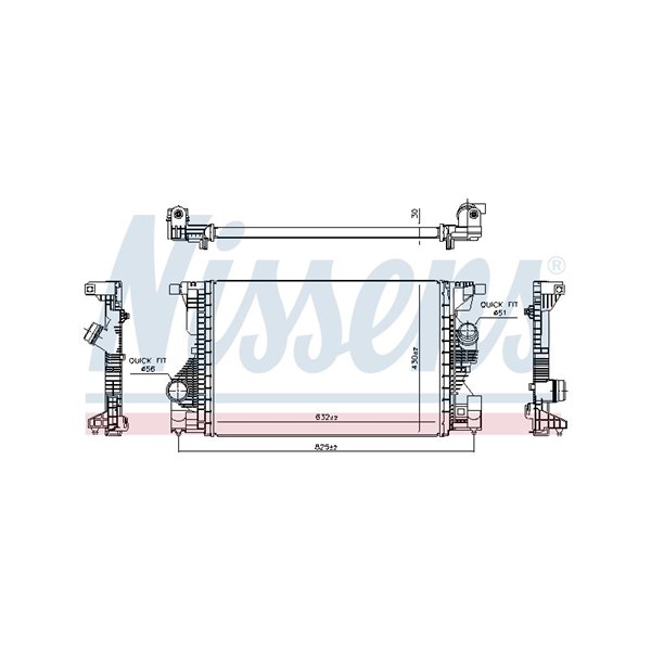 Intercooler Nissens 961559 NISSENS Intercooler Nissens 961559 NISSENS