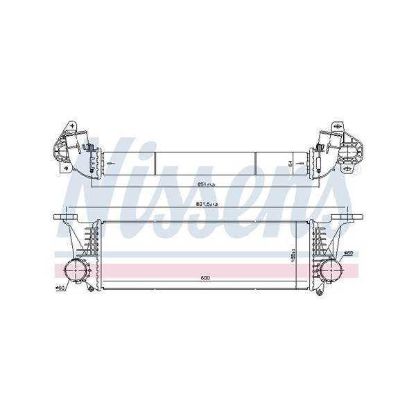 Intercooler Nissens 96246 NISSENS