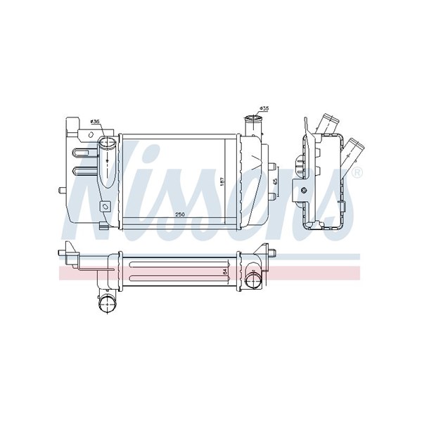 Intercooler Nissens 96262 NISSENS Intercooler Nissens 96262 NISSENS