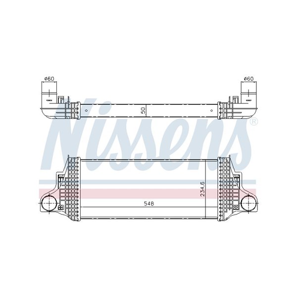 Intercooler Nissens 96419 NISSENS Intercooler Nissens 96419 NISSENS