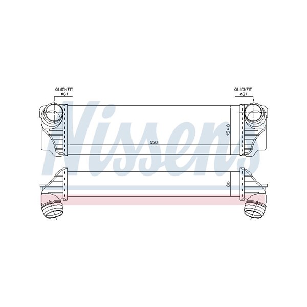 Intercooler Nissens 96441 NISSENS