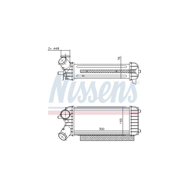 Intercooler Nissens 96491 NISSENS Intercooler Nissens 96491 NISSENS