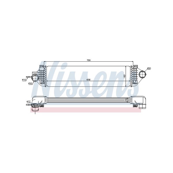 Intercooler Nissens 96492 NISSENS Intercooler Nissens 96492 NISSENS