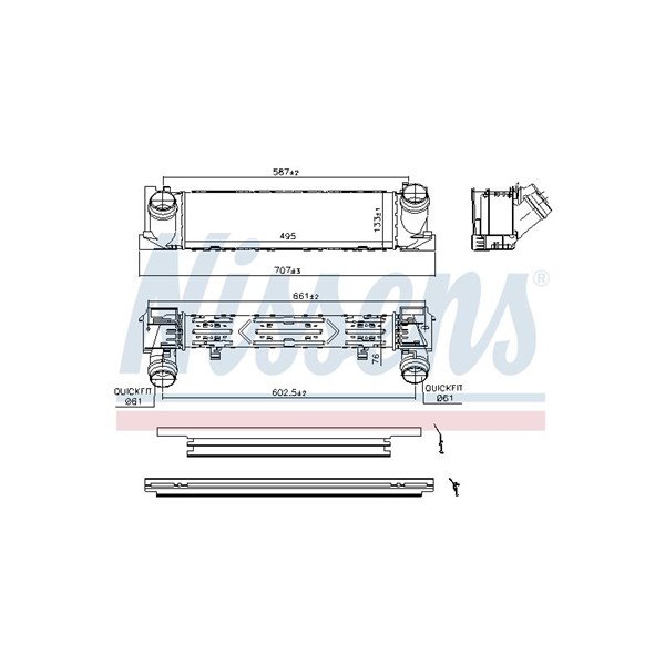 Intercooler Nissens 96552 NISSENS