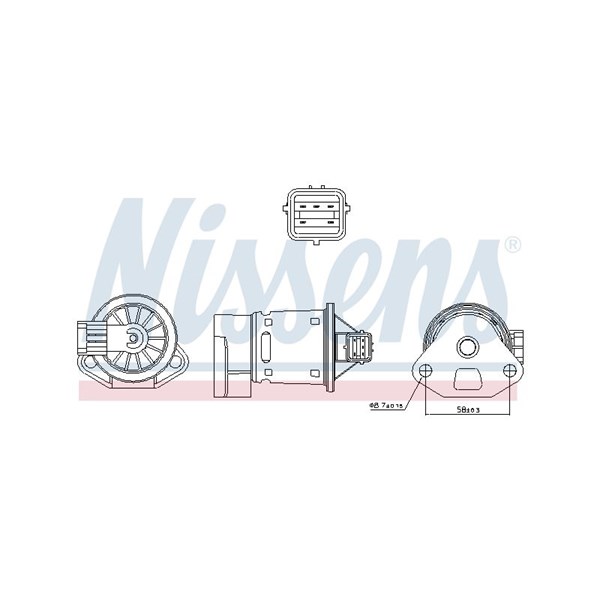Egr-ventil Nissens 98246 NISSENS