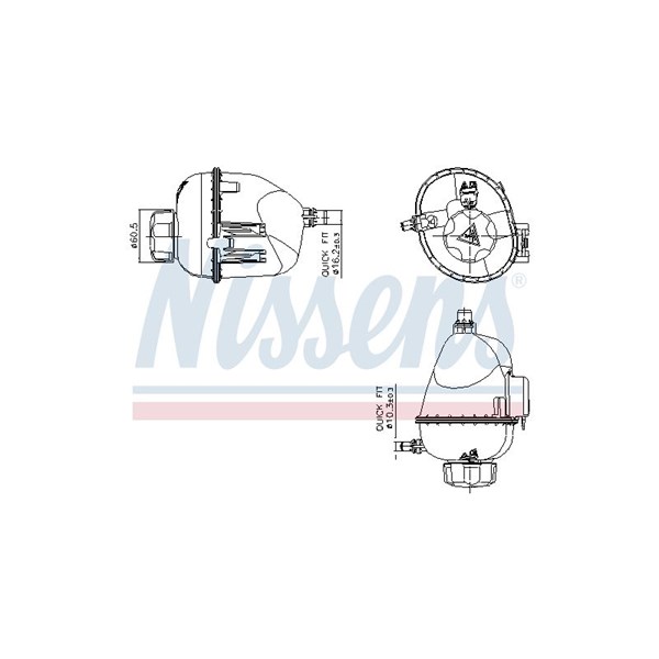 Expansionskärl, kylvätska Nissens 996317 NISSENS