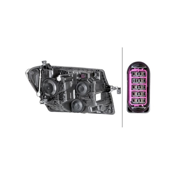 Strålkastare 12V, Vänster Hella 1EB 012 830-011 HELLA Strålkastare 12V, Vänster Hella 1EB 012 830-011 HELLA