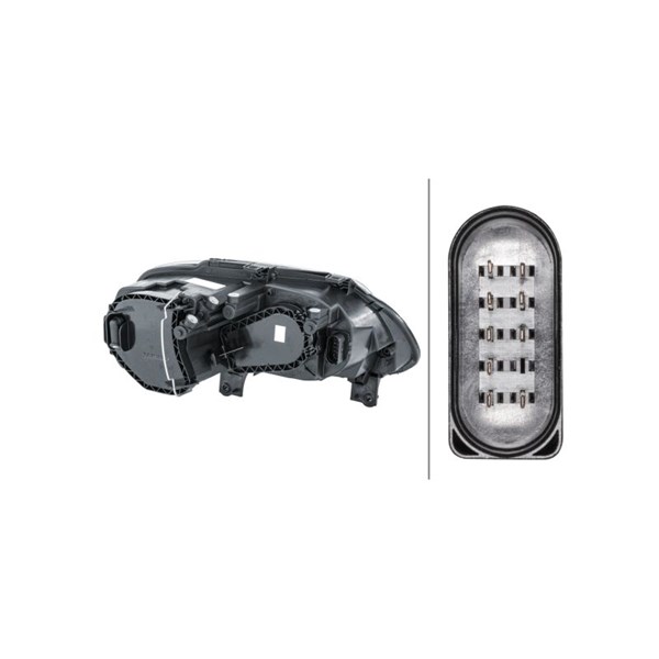 Strålkastare 12V, Vänster Hella 1EE 010 203-011 HELLA