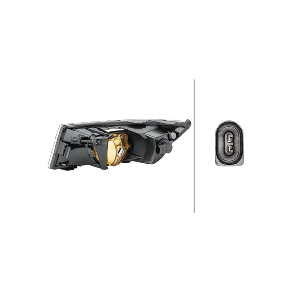 Dimljus 12V, Höger Hella 1NE 010 299-141 HELLA